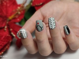 Uñas acrílicas cortas