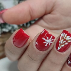 Uñas navidad